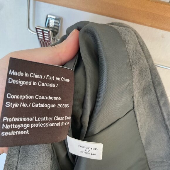 DANIER Leather Suede Green Skirt Womens Size 6 - Picture 8 of 8